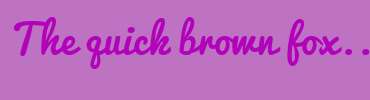 Image with Font Color B104BA and Background Color BE72C2